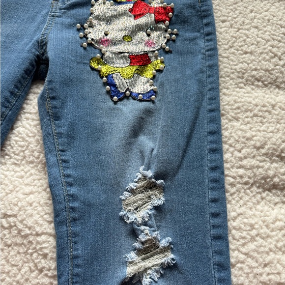 Sister fashion hello kitty blue denim jeans - Picture 2 of 13